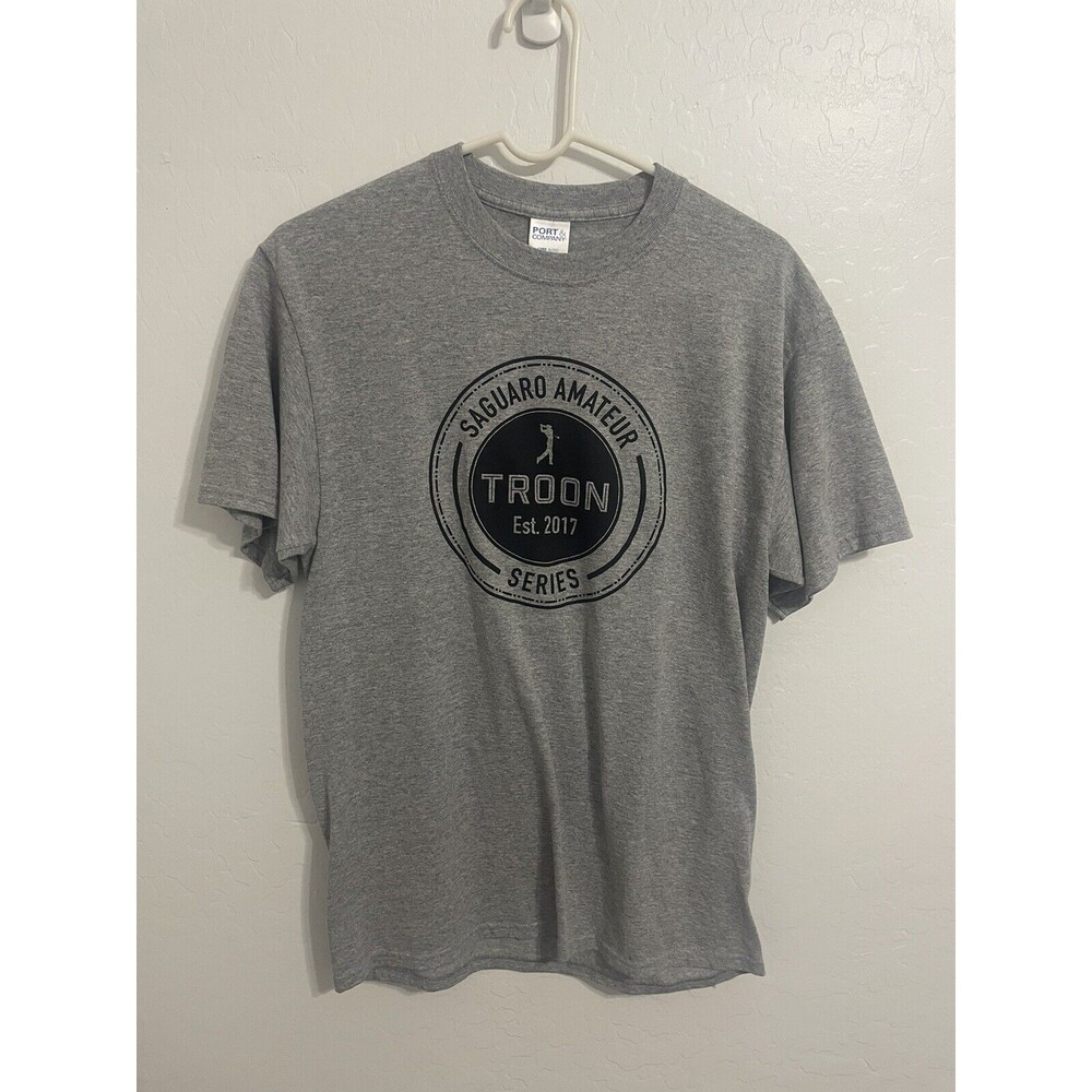 Port and Company Troon 2017 Medium Gray Amateur T-Shirt (E)